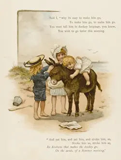 Child on Donkey Print