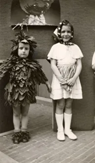 Children in fancy dress - bird costume Children in fancy dress - bird costume