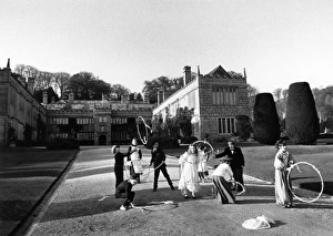 Children in period costume, Lanhydrock House, Cornwall Children in period costume, Lanhydrock House, Cornwall