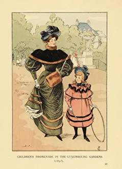 Children's promenade in the Luxembourg Gardens, 1893 Children's promenade in the Luxembourg Gardens, 1893