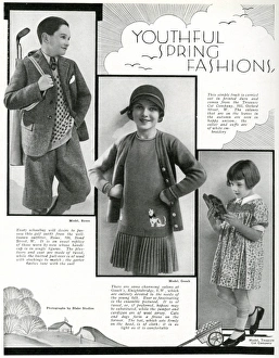 Childrens Spring Fashions, 1930s Childrens Spring Fashions, 1930s