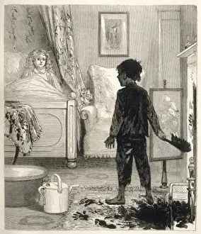 Chimneysweep in a Young Girl's Bedroom Print