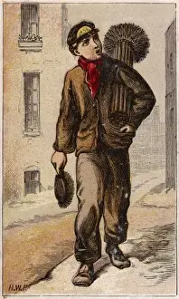 Victorian Era Occupation Prints: Chimneysweep (Petherick)