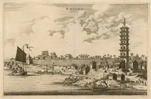 Anhing Chinese Boats Print