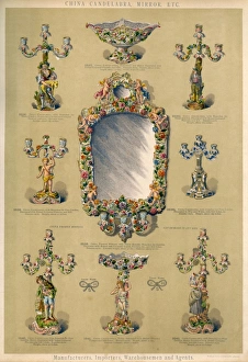 China Candelabra, Mirror and Centrepieces, Plate 65 China Candelabra, Mirror and Centrepieces, Plate 65