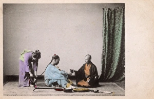 China - Two Musicians having a break and a drink China - Two Musicians having a break and a drink