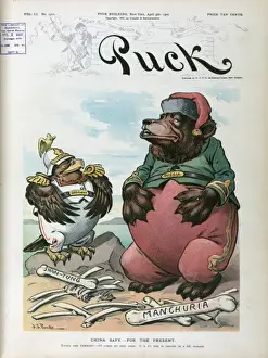 Puck Magazine Artwork Prints: China safe - for the present