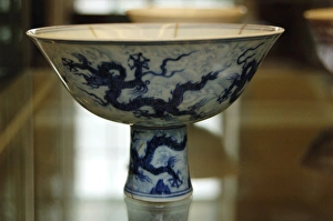 China. Underglazee blue cups. Ming dynasty, Xuande period (1 China. Underglazee blue cups. Ming dynasty, Xuande period (1