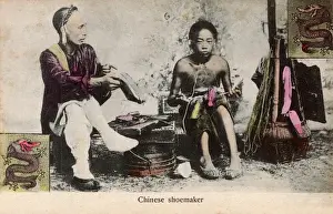 Chinese Shoemaker Print, circa 1909