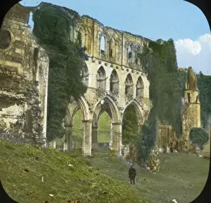 Rievaulx Abbey Print, circa 1900