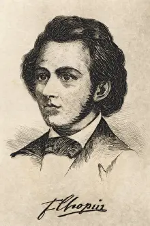 Prints of FREDERIC CHOPIN Polish musician Date: 1810 - 1849 Frederic Chopin Prints: Frederic Chopin Print - Polish Musician 1810-1849
