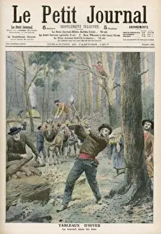 Tree Felling Techniques Prints: Chopping down Trees