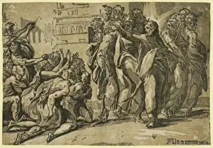 Baroque Style Religious Art Prints: Christ curing the lepers