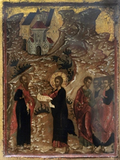 Christ reading Abgars letter. Moscow, early 17th century. N Christ reading Abgars letter. Moscow, early 17th century. N