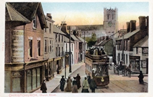 Christchurch, Church Street (near Bournemouth.) Christchurch, Church Street (near Bournemouth.)
