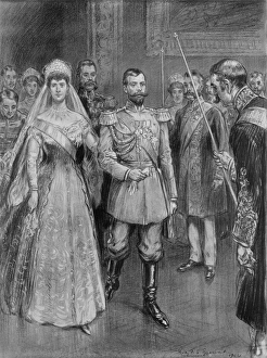 The christening of the infant Tsarevitch The christening of the infant Tsarevitch