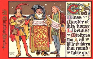 Medieval Minstrels Christmas Print