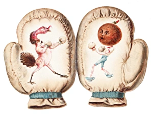 Christmas card in the shape of a boxing glove Christmas card in the shape of a boxing glove