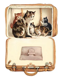 Christmas card in the shape of a suitcase Christmas card in the shape of a suitcase