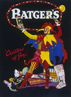 Batgers Christmas Cracker Box Label Print - Creators of Joy