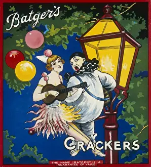 Christmas Cracker Box Print - Stranded Pierrot Couple