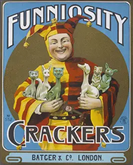 Batger's Funniosity Christmas Cracker Box Label Print