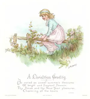 Vintage Christmas Image Prints: Christmas Message