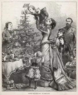 Historical Christmas Customs Prints: Christmas / Tree / Flag