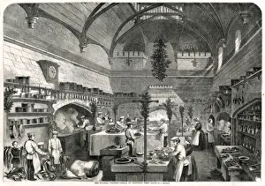 Christmas at Windsor Castle, kitchen 1857 Christmas at Windsor Castle, kitchen 1857