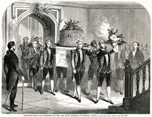 Christmas at Windsor Castle, Royal banquet 1857 Christmas at Windsor Castle, Royal banquet 1857
