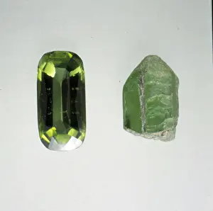 Studio Shot Of Gemstone Prints: Chrome diopside