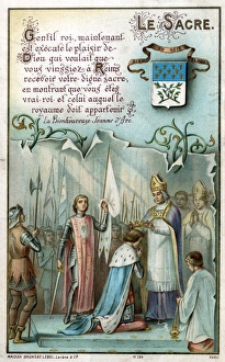 Chromolithograph Devotional Card - Joan of Arc Chromolithograph Devotional Card - Joan of Arc