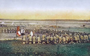 Church of England Service on a WWI battlefield Church of England Service on a WWI battlefield
