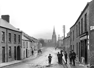 Magherafelt Church Street Print circa Early 1900s
