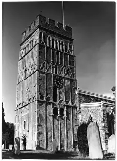 Ancient English Architecture Prints: Churches / Earls Barton