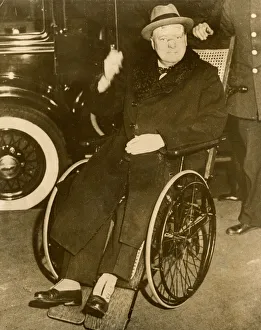 Churchill recovering from injuries following a car accident Churchill recovering from injuries following a car accident