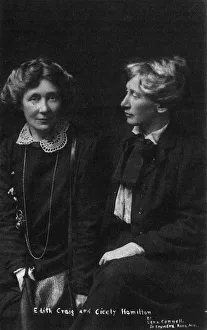 Cicely Hamilton and Edith Craig, suffragettes Cicely Hamilton and Edith Craig, suffragettes