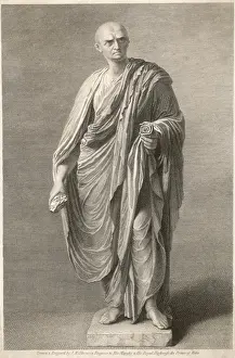 Cicero Marcus Tullius Print - Commemorative Statue of the Roman Writer