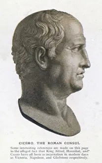 Prints of MARCUS TULLIUS the Roman writer, statesman and orator Rome Prints: Marcus Tullius Cicero Bust Print