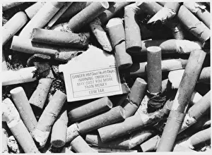Cigarette Butts In Ashtray Prints: Cigarettes in Ashtray