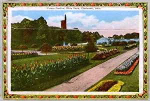 Cincinnati, Ohio, USA - Flower Garden at Eden Park Cincinnati, Ohio, USA - Flower Garden at Eden Park