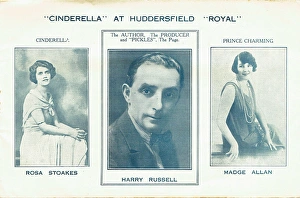 Cinderella Flyer for the Theatre Royal in Huddersfield Cinderella Flyer for the Theatre Royal in Huddersfield