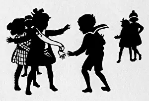Tag Silhouette Print, circa 1930
