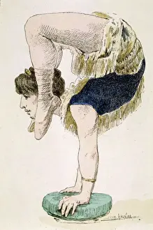Early 20th Century Art Prints: Circus Acrobats / Garnier