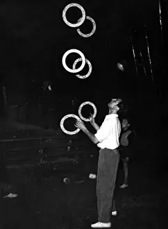 Vintage Circus Performer Prints: Circus Juggler