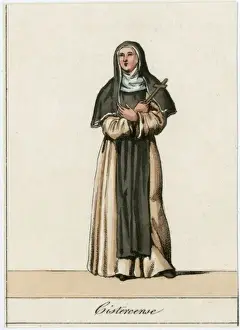 Catholic Religious Imagery Prints: Cistercian Nun