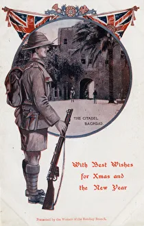 The Citadel, Baghdad, Iraq - WWI Xmas card The Citadel, Baghdad, Iraq - WWI Xmas card