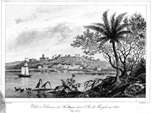 City and Frederyca Castle on Paraiba island, Brazil City and Frederyca Castle on Paraiba island, Brazil