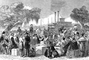 Civil War in America: arrival of a Federal steamer Civil War in America: arrival of a Federal steamer