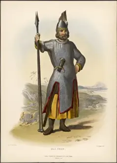 Clan Macphee Print in Ancient Fighting Attire
